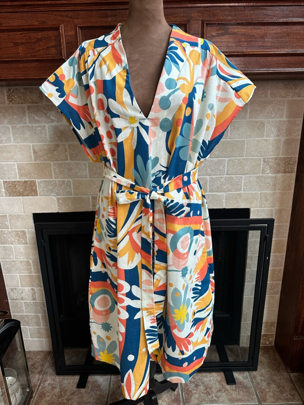 NWT Lady Gwen Tropical Print Dress XXL
